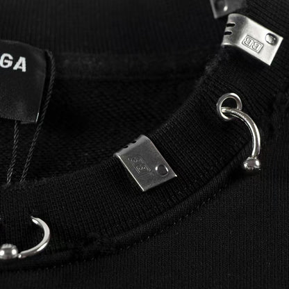 2025SS Couples Crew Neck Hoodie | 100% Cotton Matching Set