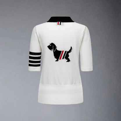 Thom Browne  Women puppy POLO shirt