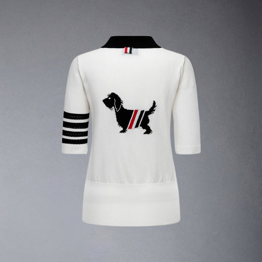 Thom Browne  Women puppy POLO shirt