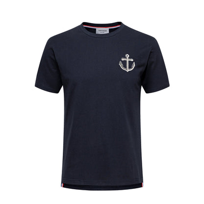 Thom Browne  Anchor embroidery T-shirt