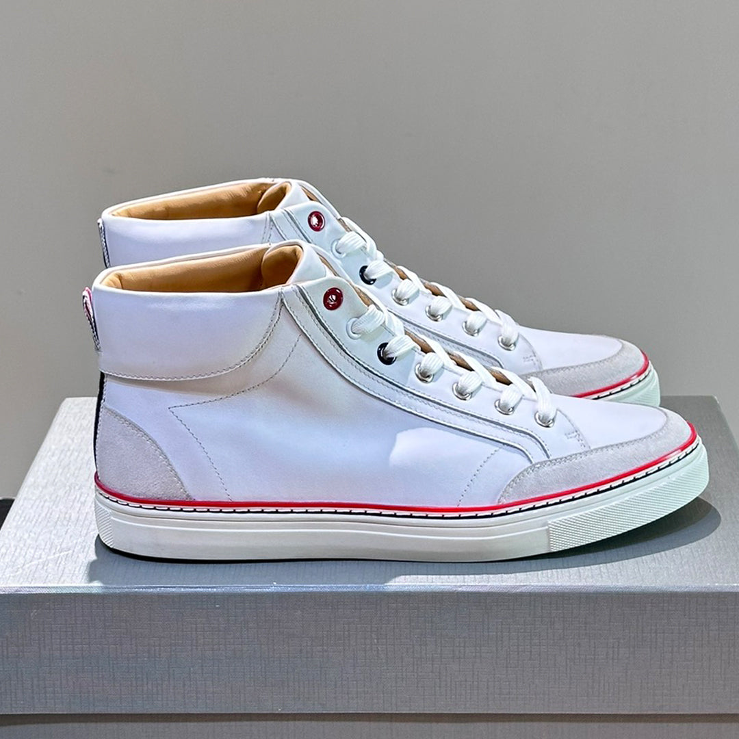 Thom Browne High Top Leather Sneakers