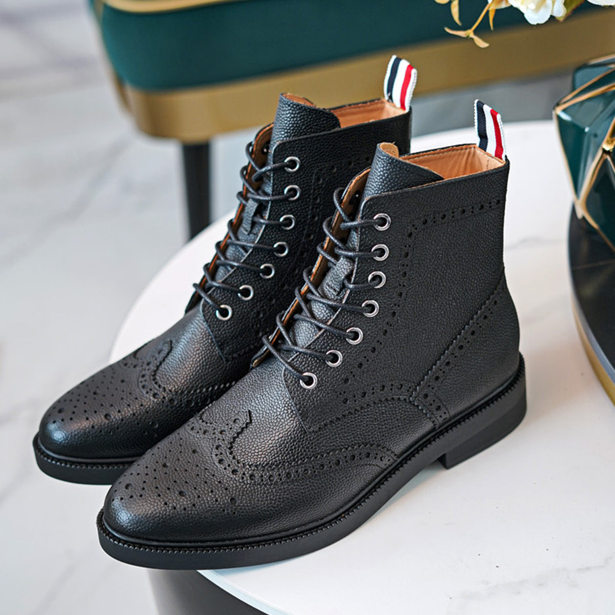 Thom Browne  High Top leather Shoe