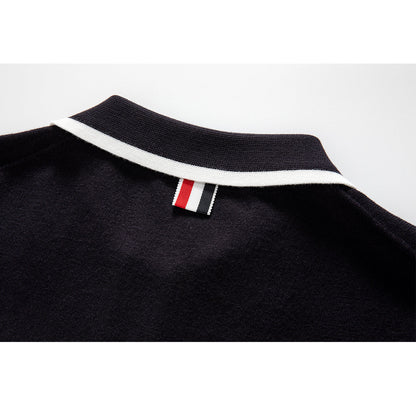 Thom Browne Contrast stripes POLO Shirt