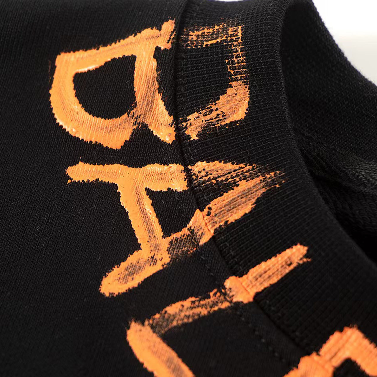 2025SS LOGO Crew Neck Hoodie | 100% Cotton | White & Black