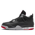 Nike Air Jordan 4 Retro Black Gray & Red Sneakers
