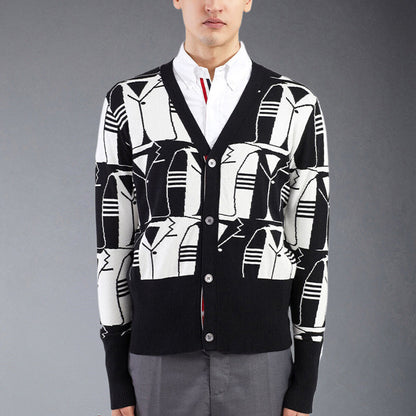 Thom Browne Contrast color sweater