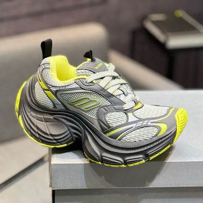 Balenciaga Unisex Distressed Vintage Leather Sneakers | Multi-Style