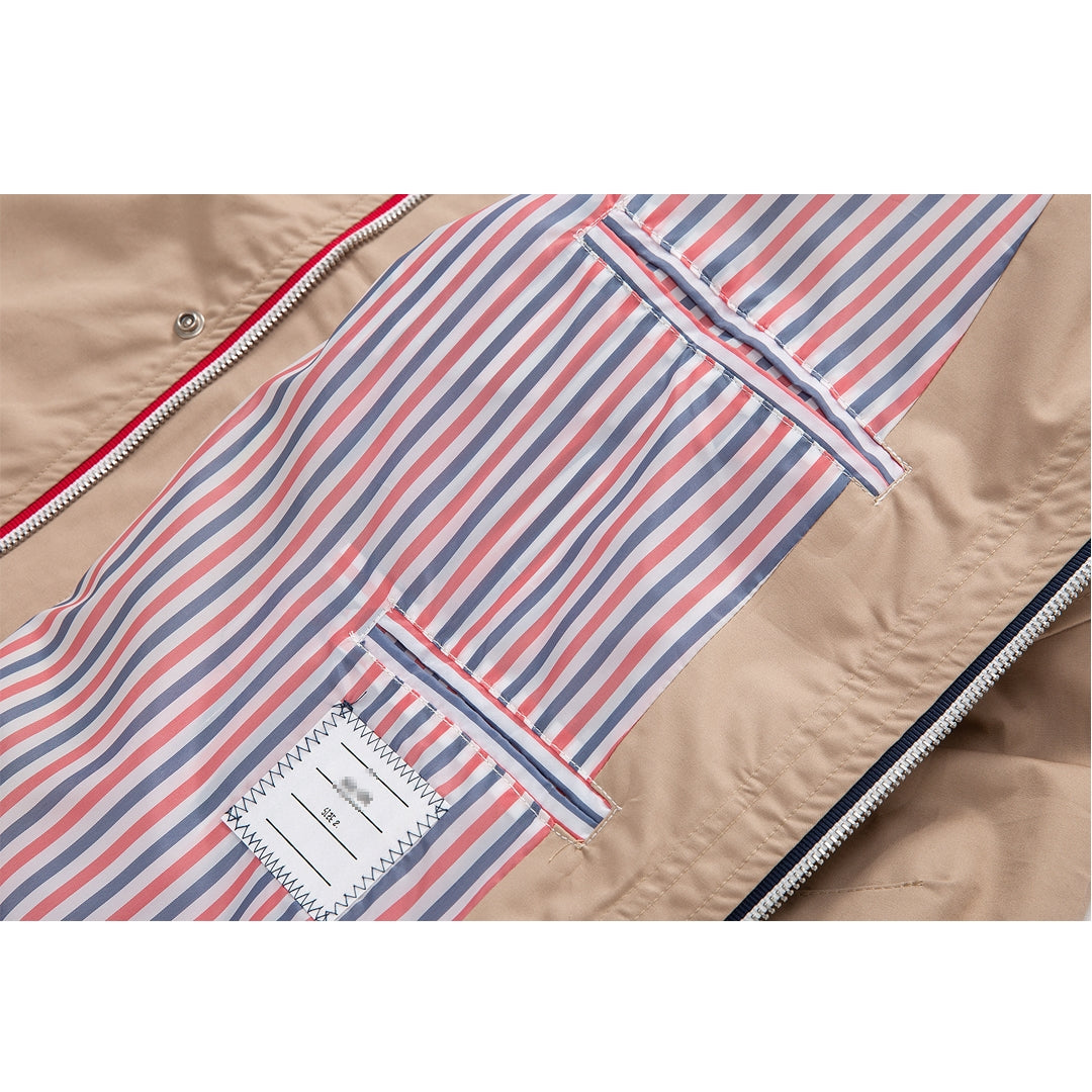 Thom Browne  Khaki Hooded Jacket