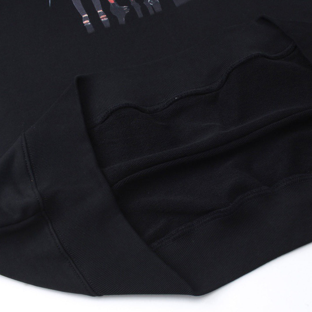 2025 Couples Graphic Print Hoodie – Matching Streetwear Pullover