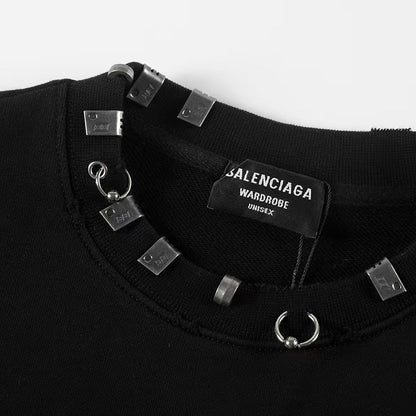 2025SS Couples Crew Neck Hoodie | 100% Cotton Matching Set