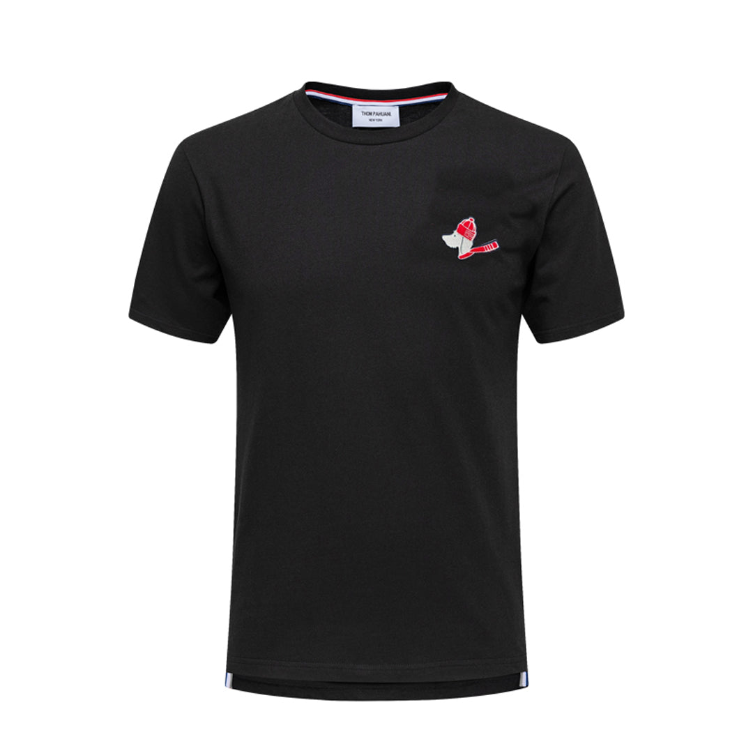 Thom Browne  Christmas Dog Embroidery T-shirt