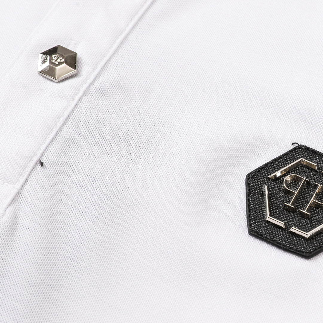 SOLO-2024ss White POLO shirt