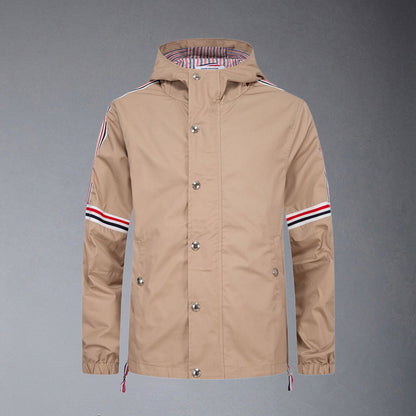 Thom Browne  Khaki Hooded Jacket