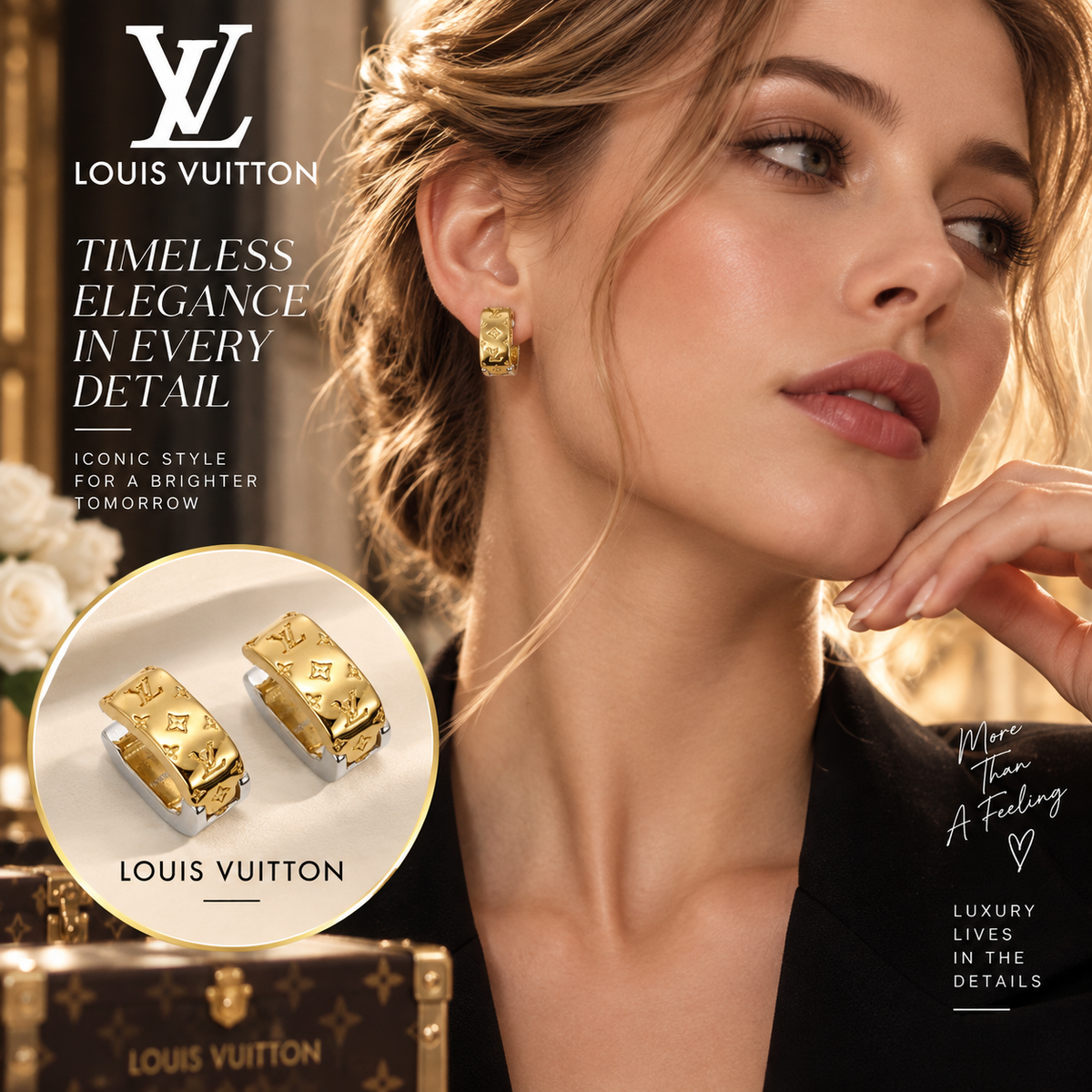 LOUIS VUITTON Four-Leaf Clover Earrings | Fashion Jewelry