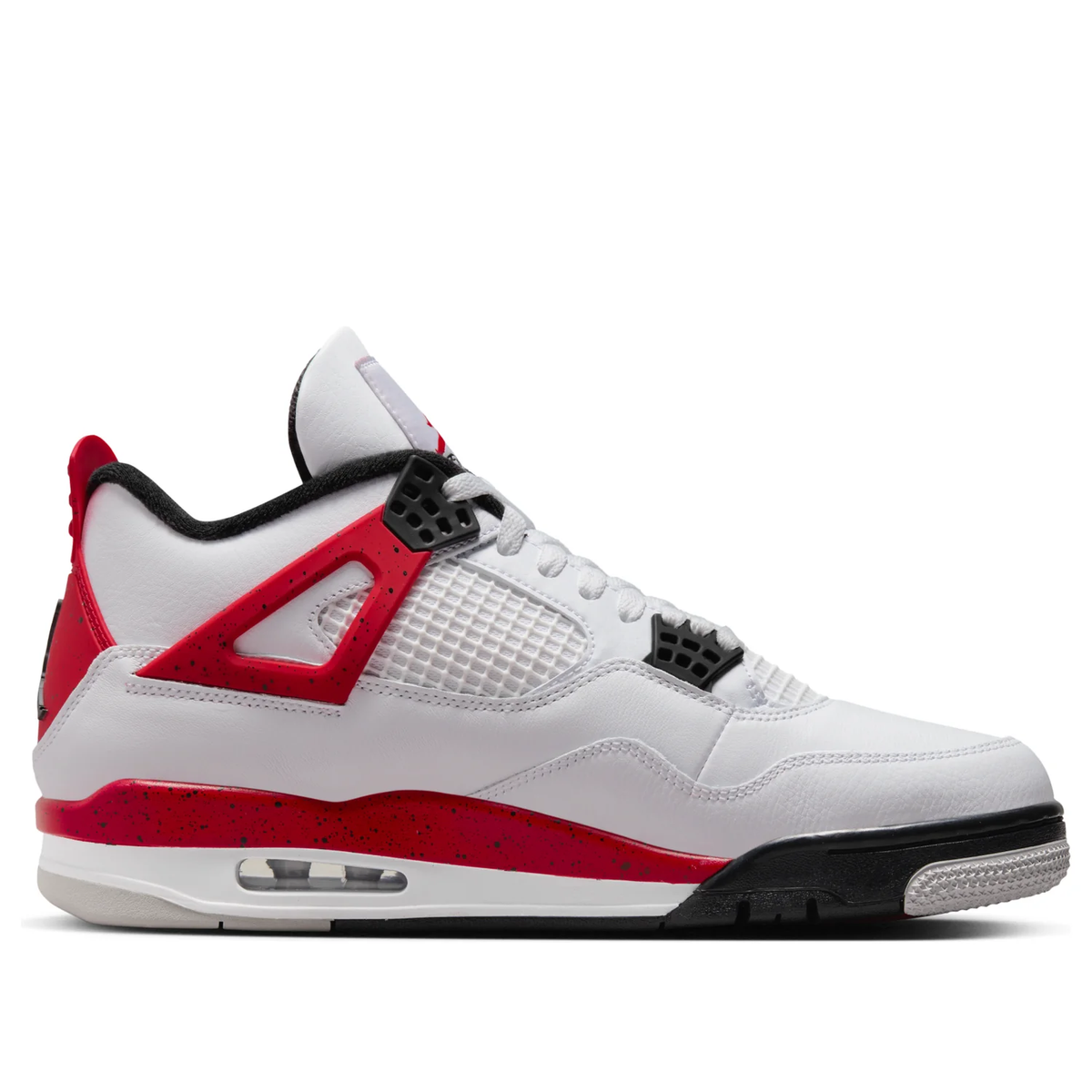 Nike Air Jordan 4 Retro White Red & Black Sneakers