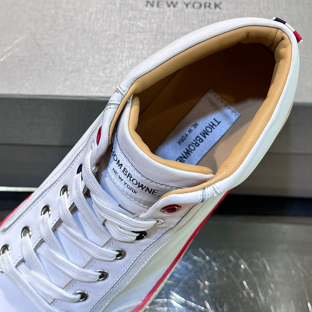 Thom Browne High Top Leather Sneakers