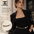 CHANEL P125 Pearl & Chain Double-C Necklace with Two-Tone Charms