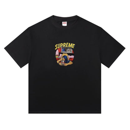 Supreme Loose Fit Casual T-Shirt (Unisex）