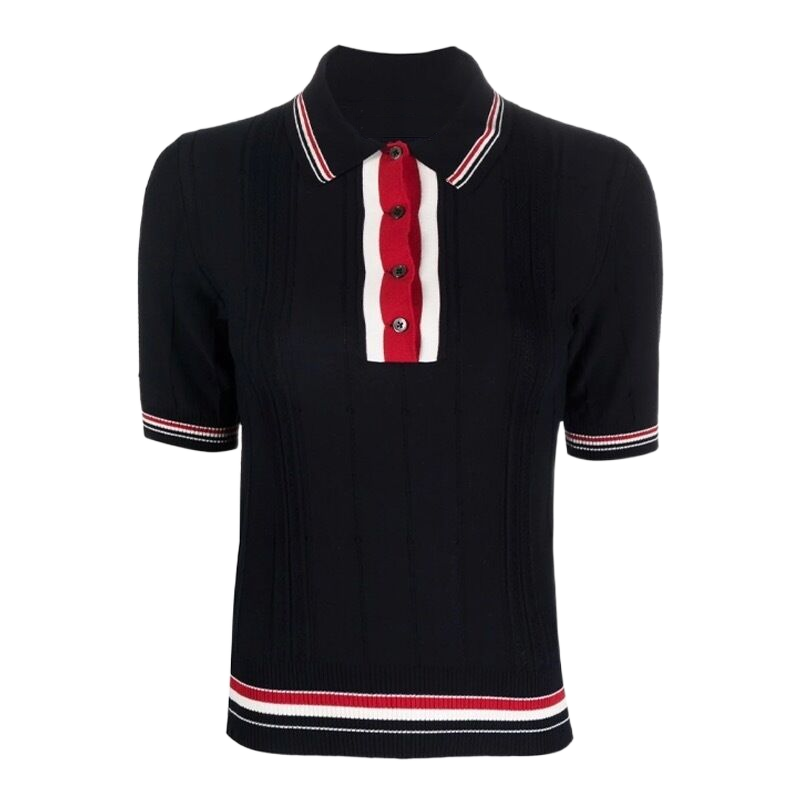 Thom Browne Women Ribbon POLO shirt