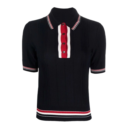 Thom Browne Women Ribbon POLO shirt