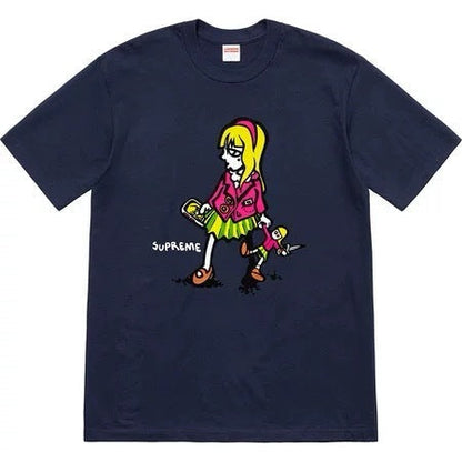 Supreme Loose Fit Casual T-Shirt (Unisex）