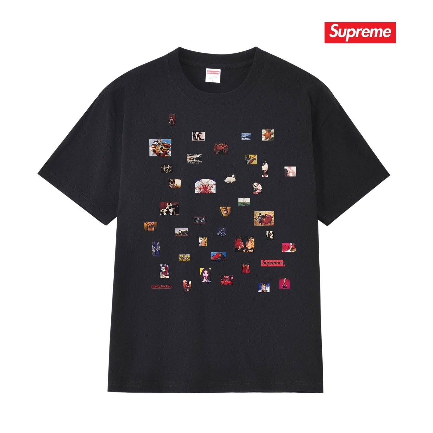 Supreme Logo Casual T-Shirt (Unisex）