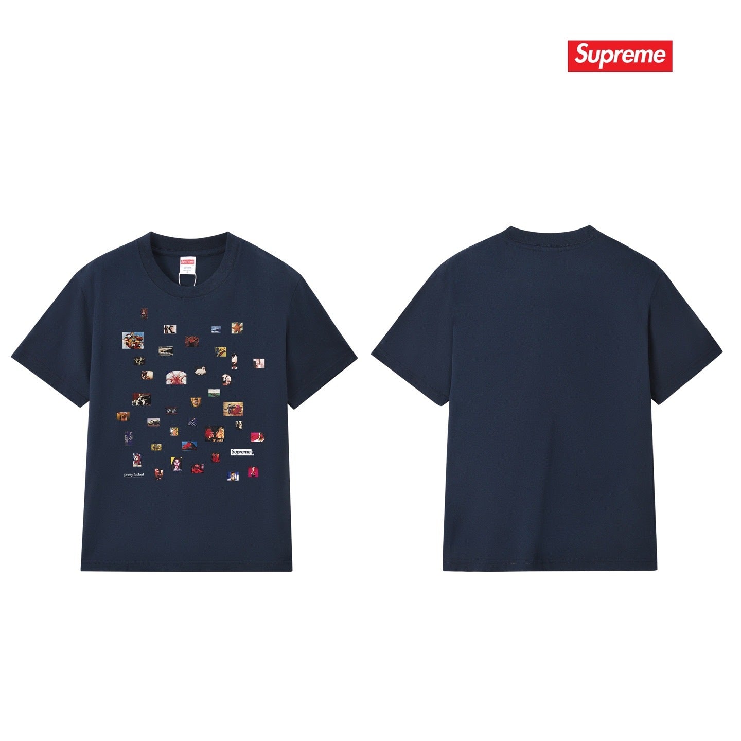 Supreme Logo Casual T-Shirt (Unisex）