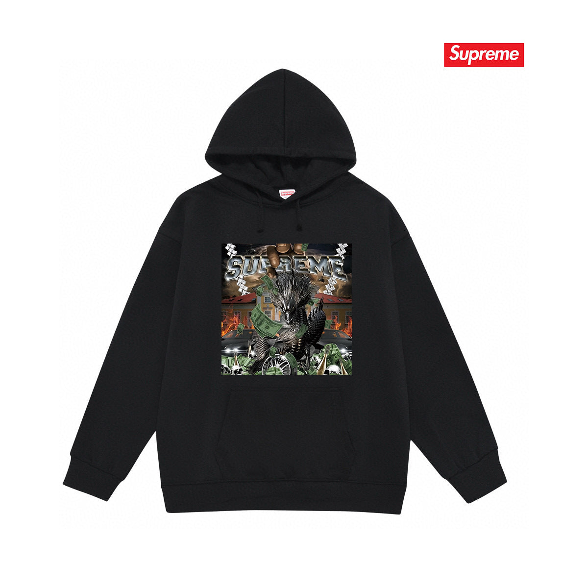 Supreme Unisex Casual Hoodie