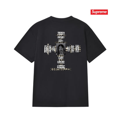 Supreme Loose Fit Casual T-Shirt (Unisex）