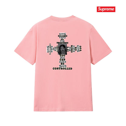 Supreme Loose Fit Casual T-Shirt (Unisex）