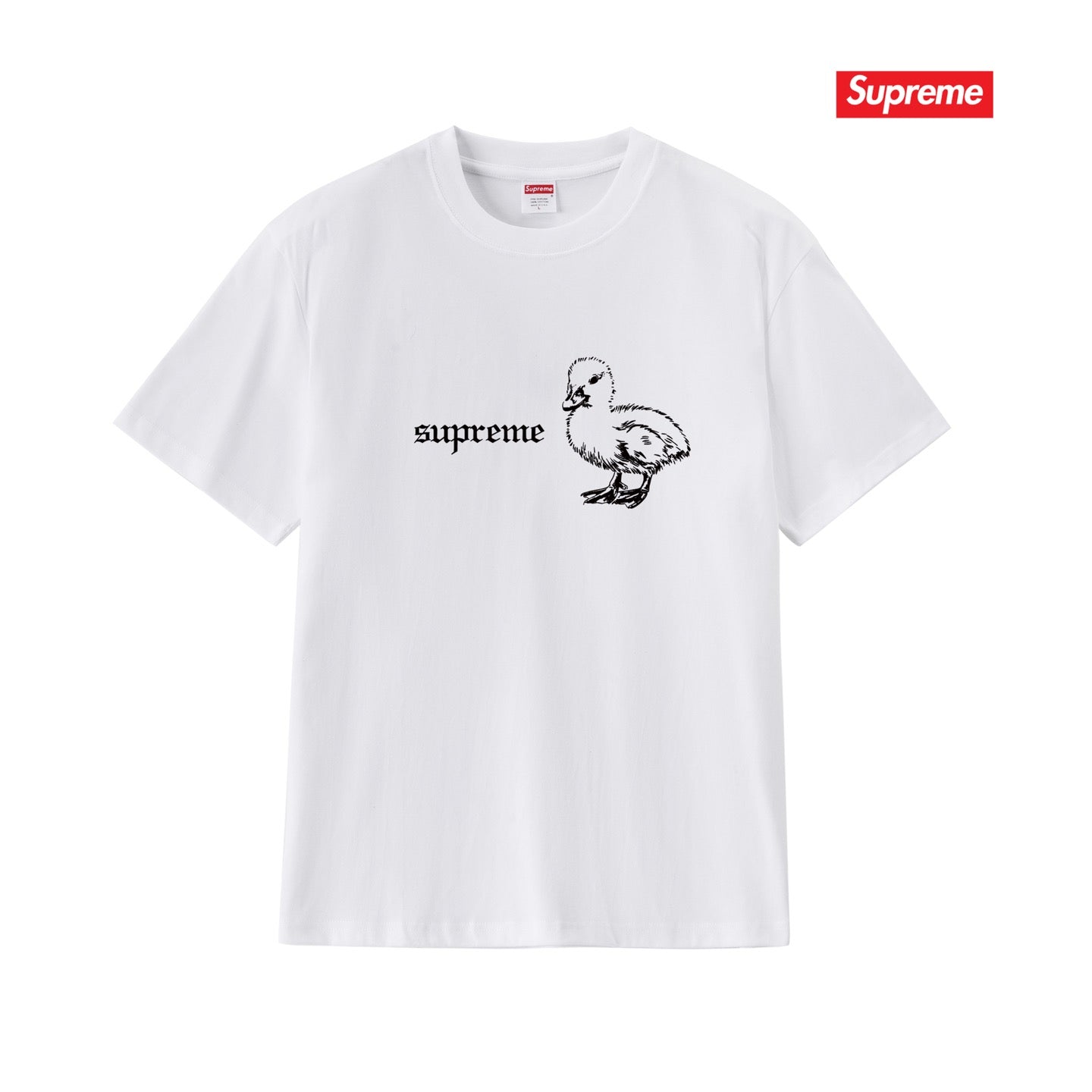 Supreme Loose Fit Casual T-Shirt (Unisex）