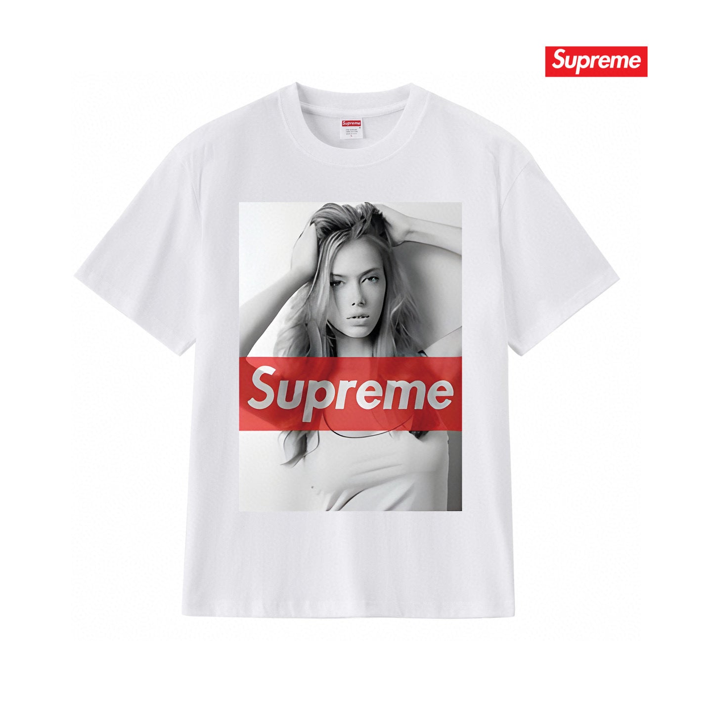 Supreme Print Casual T-Shirt (Unisex）