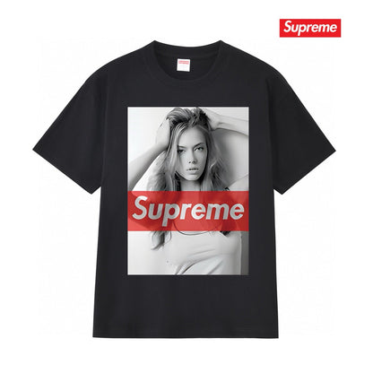 Supreme Print Casual T-Shirt (Unisex）