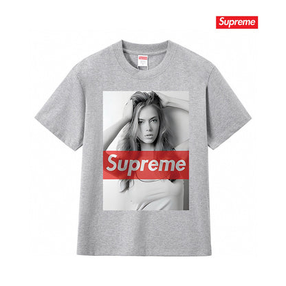 Supreme Print Casual T-Shirt (Unisex）