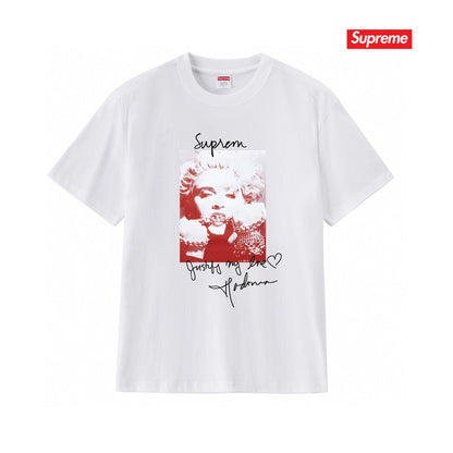 Supreme Print Casual T-Shirt (Unisex）