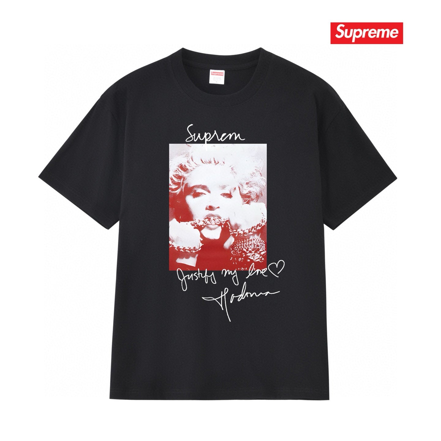 Supreme Print Casual T-Shirt (Unisex）