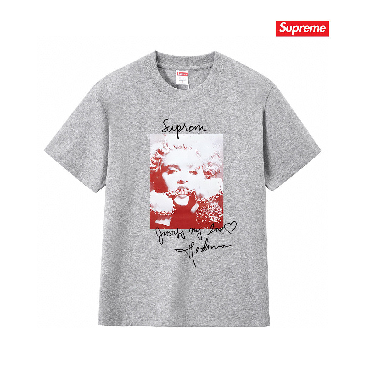 Supreme Print Casual T-Shirt (Unisex）