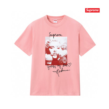 Supreme Print Casual T-Shirt (Unisex）