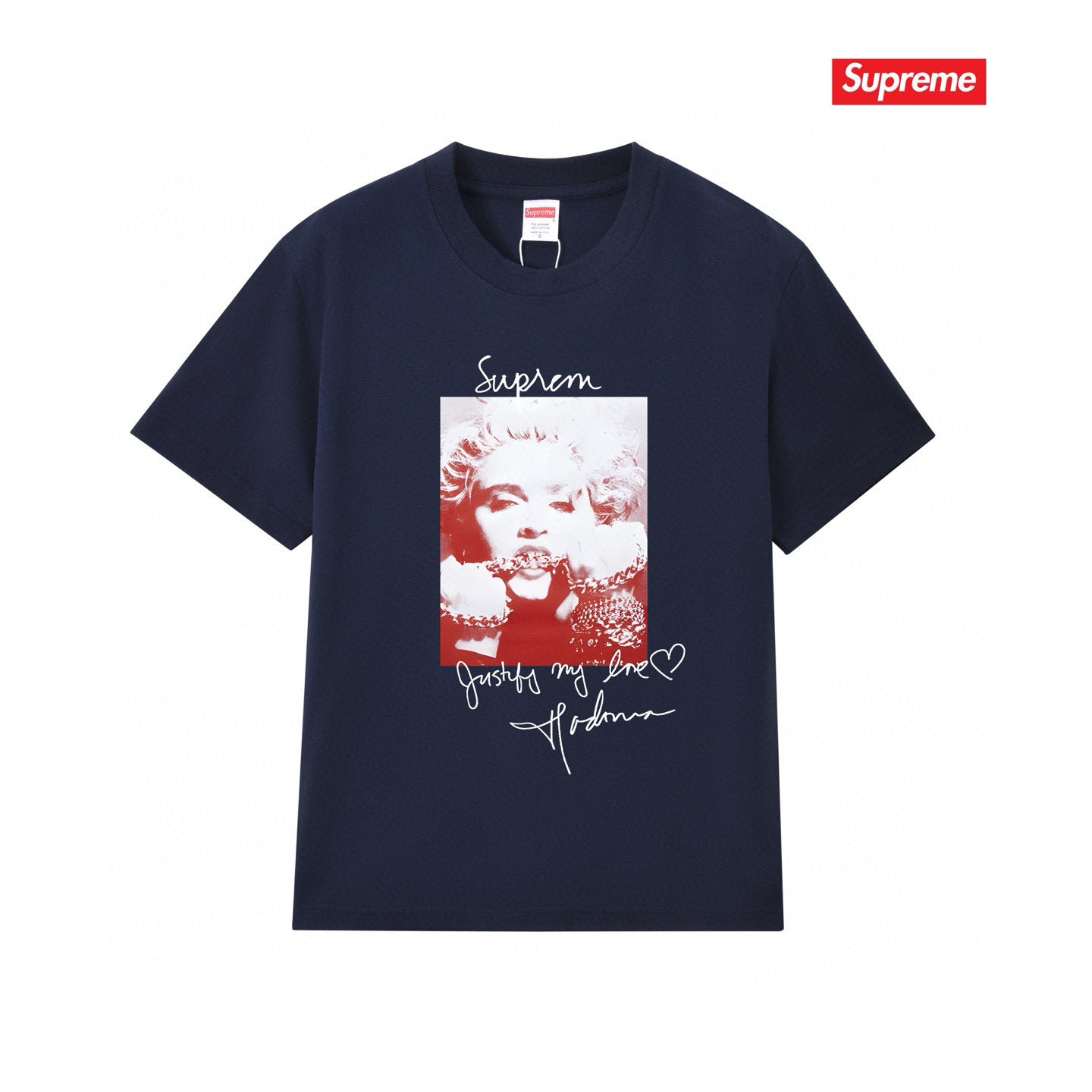 Supreme Print Casual T-Shirt (Unisex）