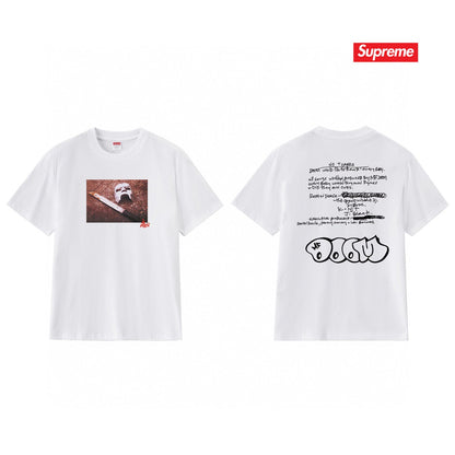 Supreme Print Casual T-Shirt (Unisex）
