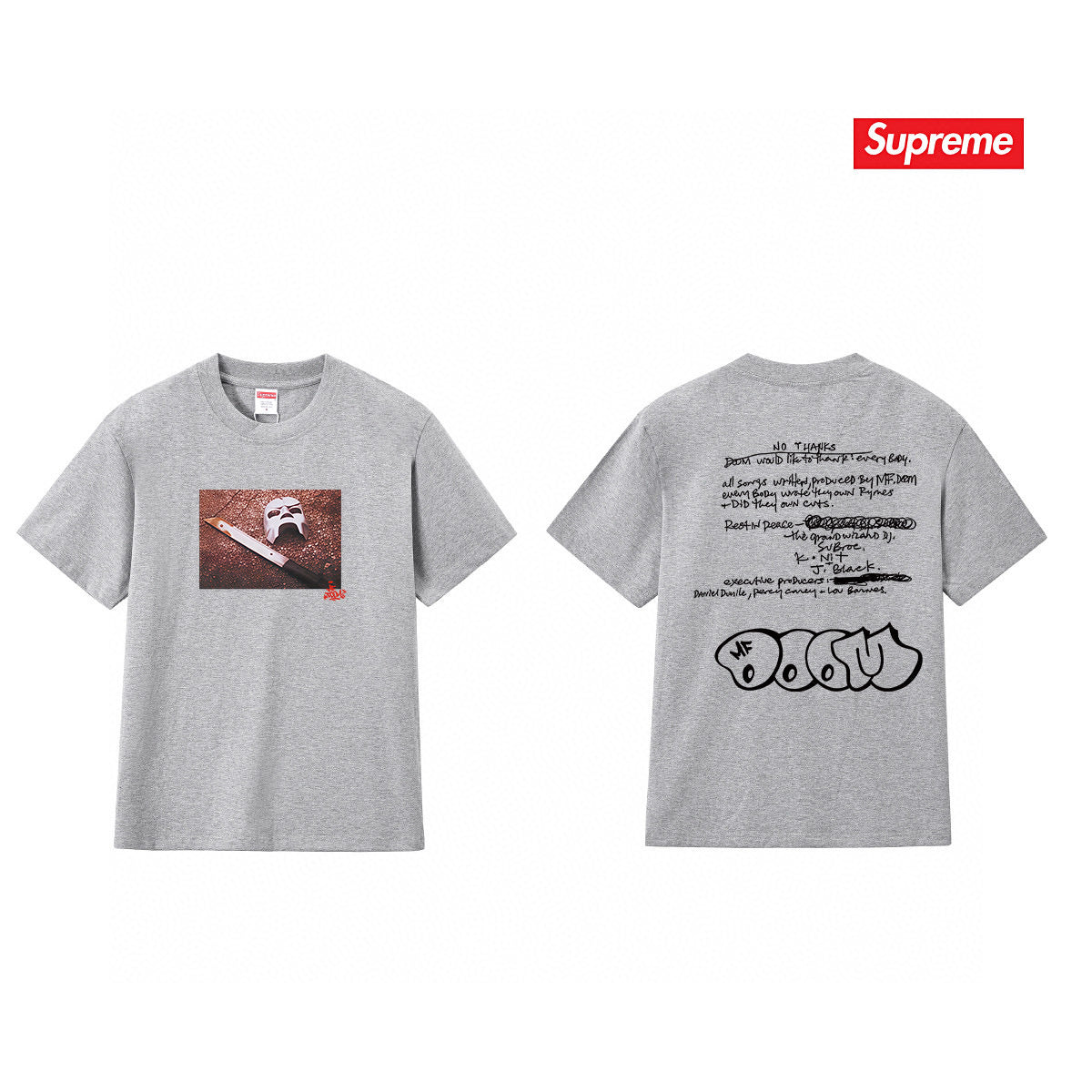Supreme Print Casual T-Shirt (Unisex）