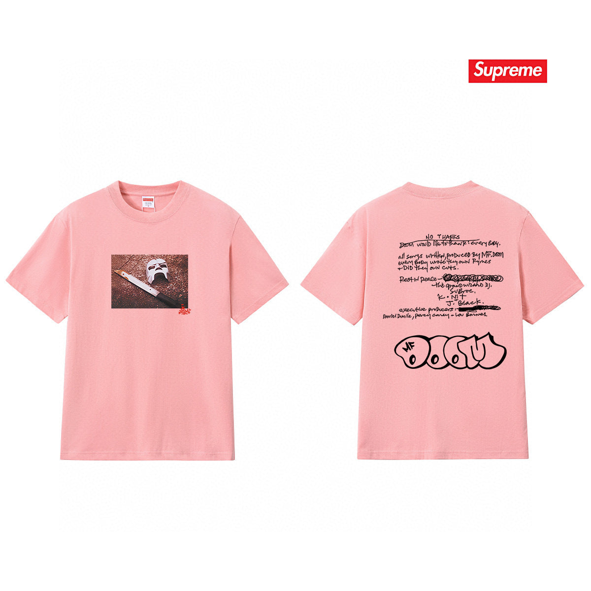 Supreme Print Casual T-Shirt (Unisex）