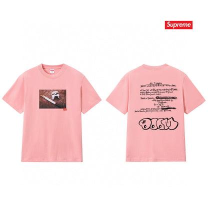 Supreme Print Casual T-Shirt (Unisex）