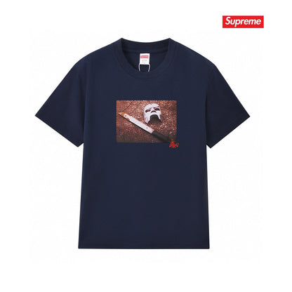 Supreme Print Casual T-Shirt (Unisex）