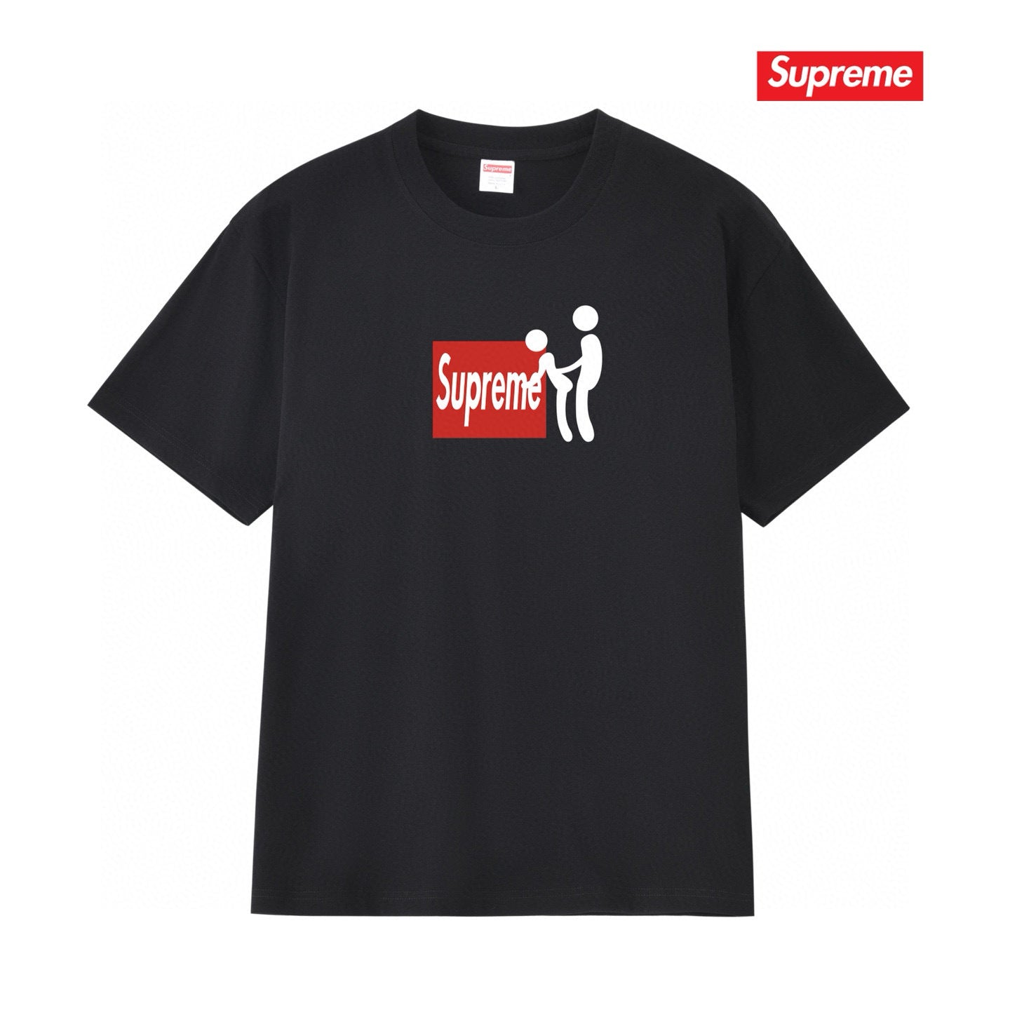 Supreme Print Casual T-Shirt (Unisex）