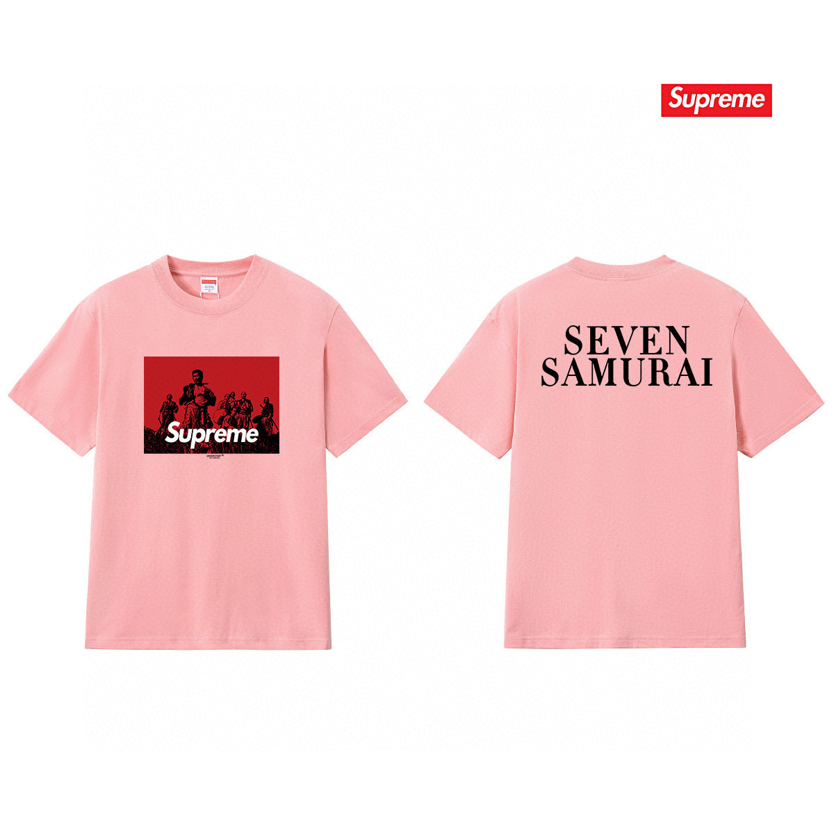Supreme Print Casual T-Shirt (Unisex）