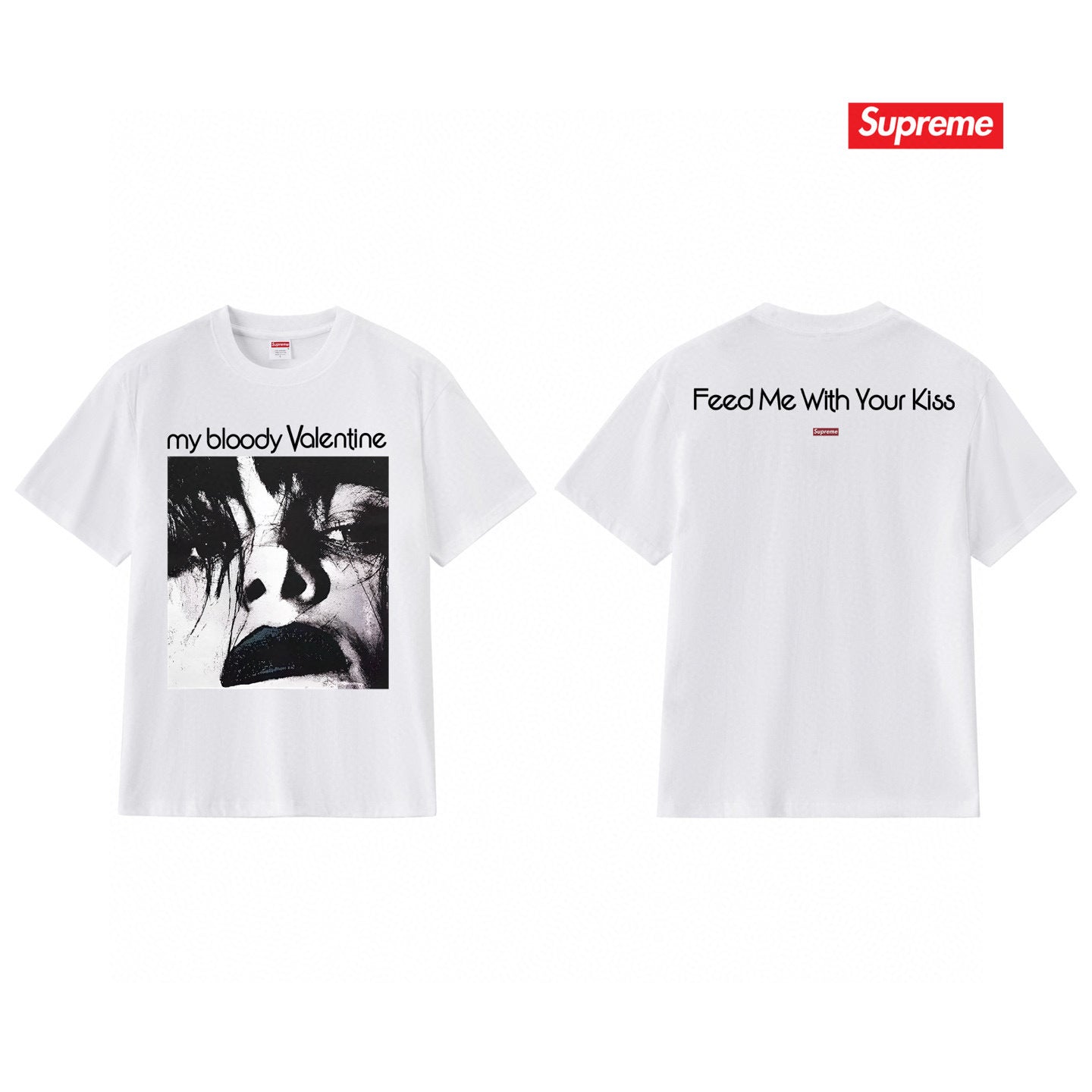 Supreme Print Casual T-Shirt (Unisex）
