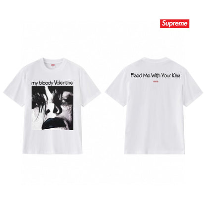 Supreme Print Casual T-Shirt (Unisex）