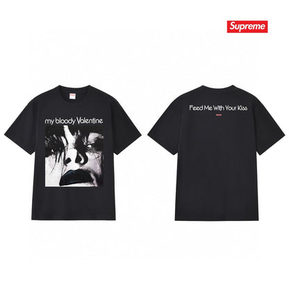 Supreme Print Casual T-Shirt (Unisex）