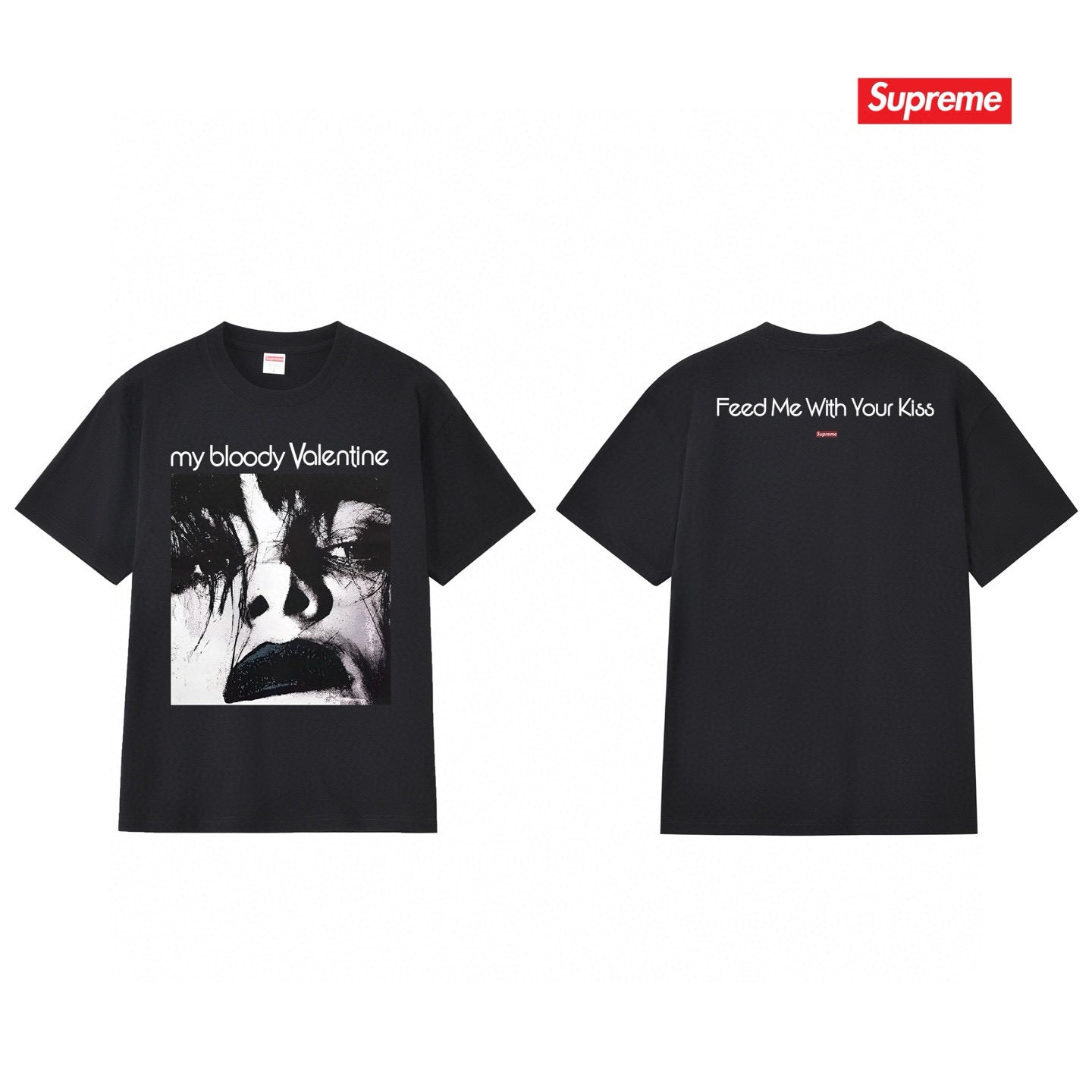 Supreme Print Casual T-Shirt (Unisex）